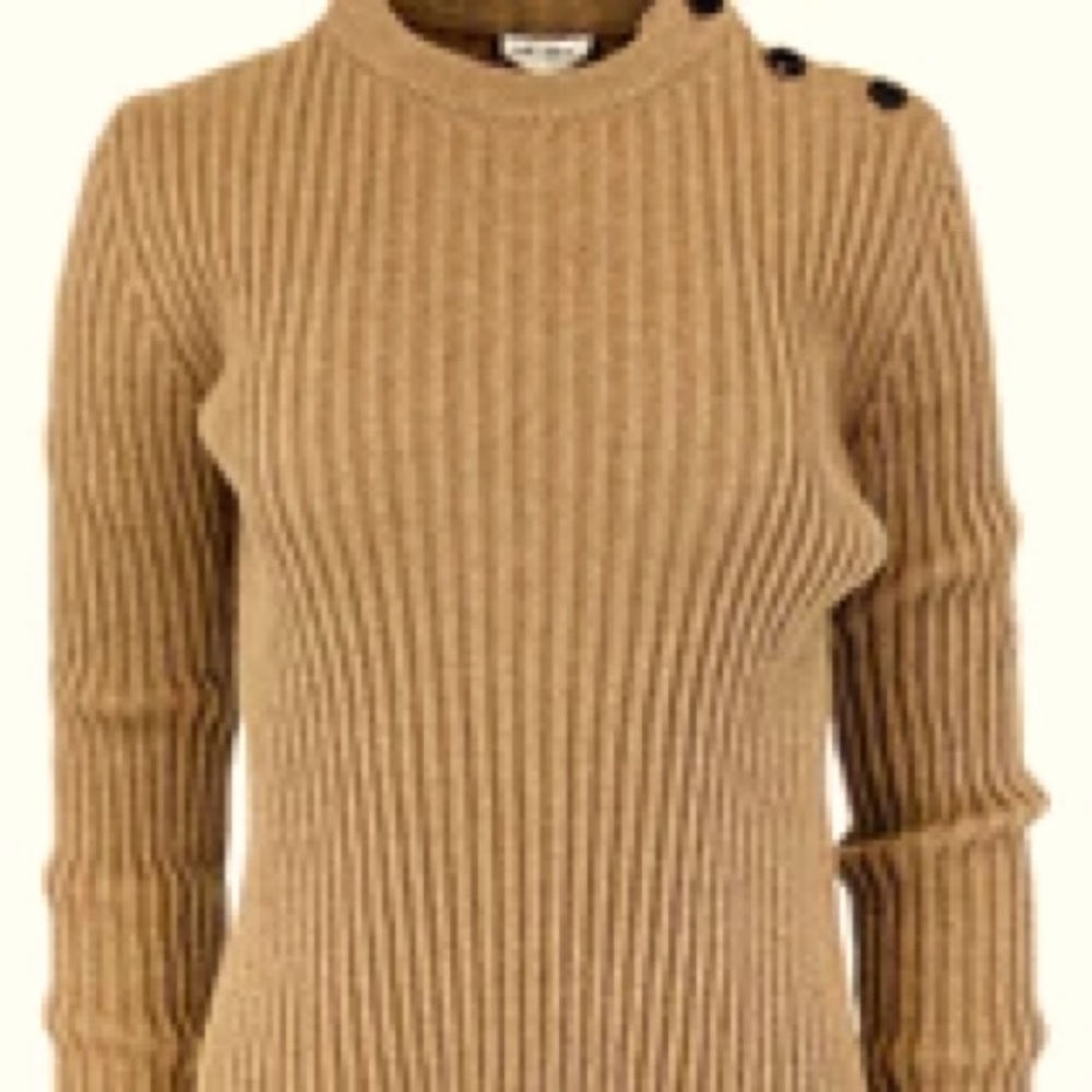 Saint Laurent NWOT Camel Hair made in Italy Sweater